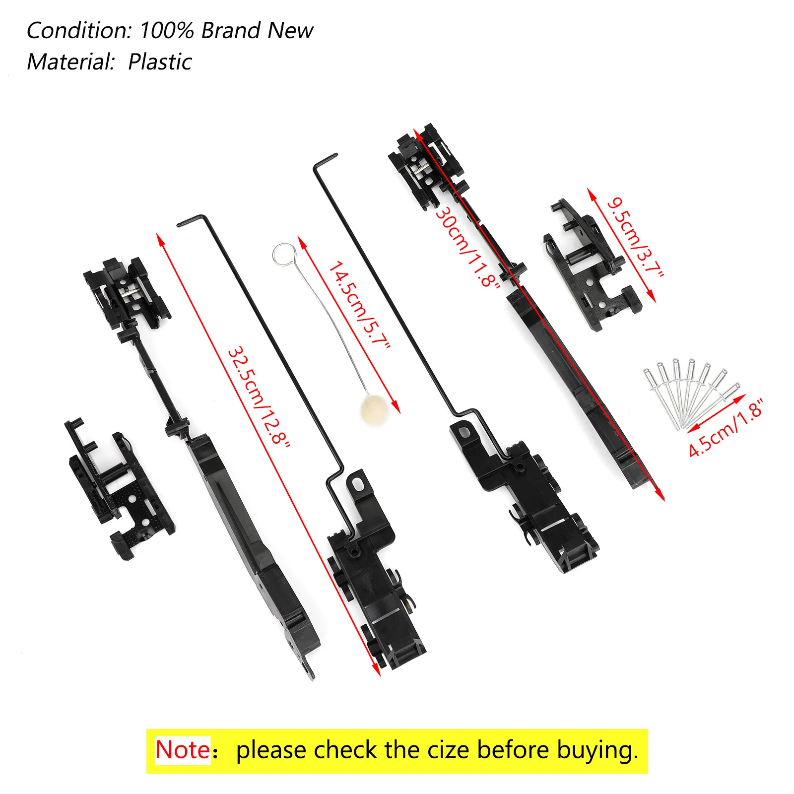 Darupsun Sunroof Repair Kit for Ford F150 / F250 / F350 / F450 / Expedition 2000-2014