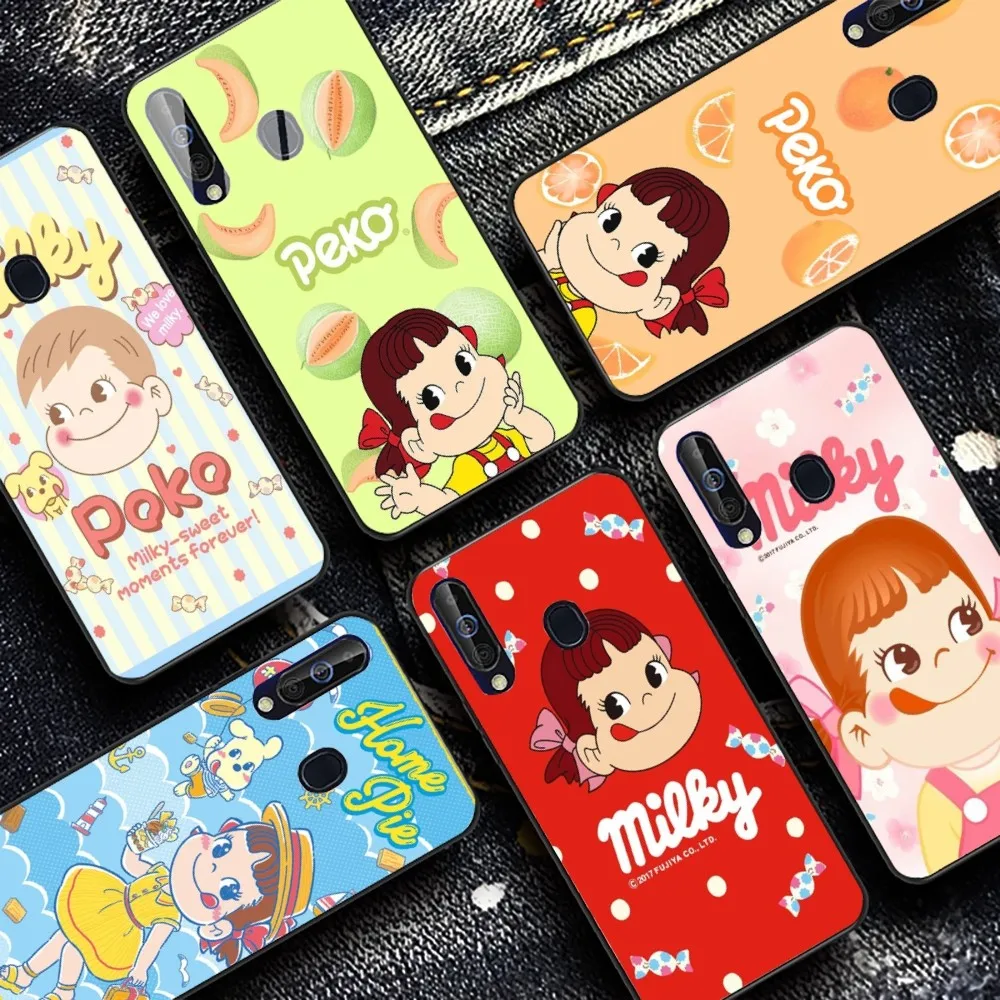 Fujiya Milky Peko-Chan Phone Case For Samsung A 10 11 12 13 20 21 22 30 31 32 40 51 52 53 70 71 72 73 91 13 shell