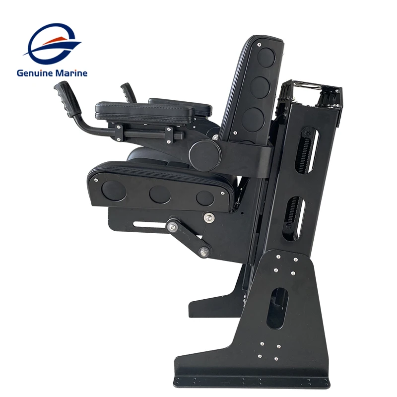 Genuine Marine Newest Black Speed Yacht Shock Absorbing Seats Marine Boat Suspension Seats System