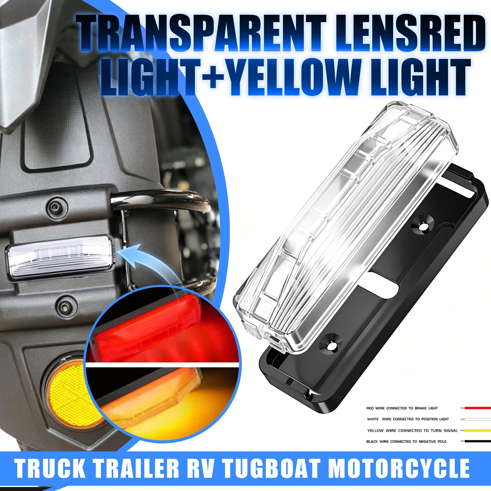 For Bus Camper Trucks Trailers 28LED Tail Light Brake Stop Turn Signal Side Marker Daylight Running Lamp 12V 24V