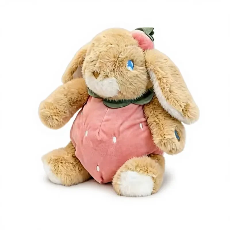 AI Interactive Plush Toy Emotion Sensing LED Eyes Multilingual Talking Learning Assistant Soft Stuffed Animal Gift for Kid