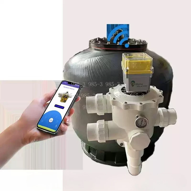110V-240V Wide Voltage Multi Port Plumbing System Smart WiFi 6 Position Backwash Valve for Automatic Pool Filter Cleaning