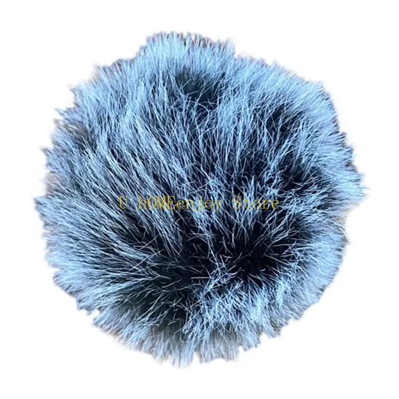 B0KF Lavalier Microphone Furry Windscreen Muff Microphone Wind Cover Fuzzy Microphone Cover for MIC Microphone Accessory view 5