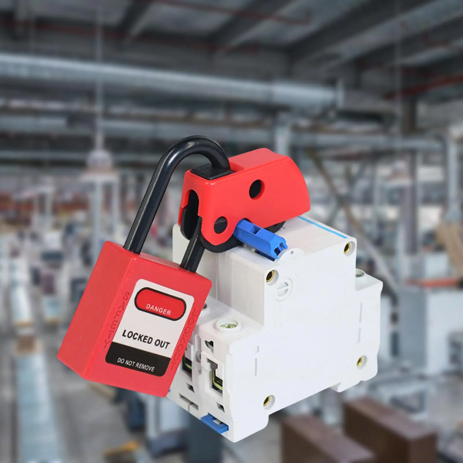 Durable ABS Circuit Breaker Lockout Small Box Clamp Lock Electric Safety Device for Smart Circuit Breaker Box
