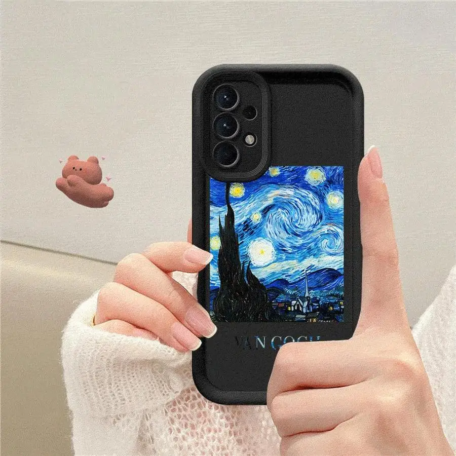 Van Gogh Oil Painting Phone Case for Samsung Galaxy A16 A33 A34 A12 A13 A14 A22 A32 A23 A24 5G Soft Cover