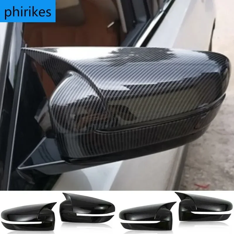 

Car styling Carbon fiber for BMW G20 G28 2020 rearview mirror Shell frame door Horn decoration Covers Stickers Auto accessories