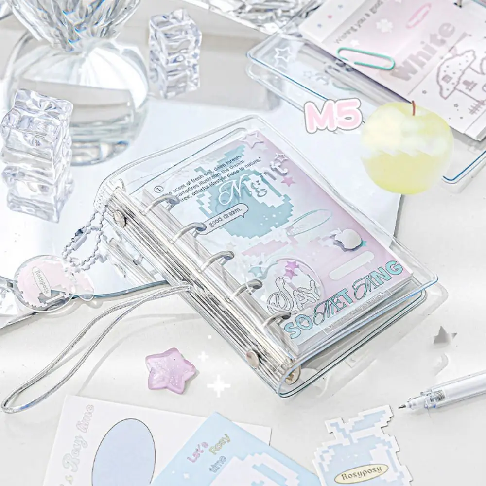 Impara il registro Libro a mano M5 Raccoglitore tascabile Notebook Mini portatile Notebook a fogli mobili Twill Simpatico libro per conti a mano Ragazzi Ragazze