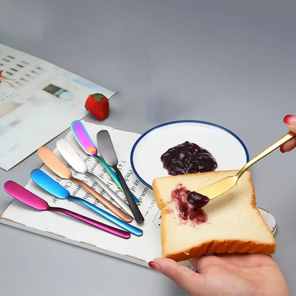 16.4cm Butter Spatula Stainless Steel Cheese Cutter Rust-Proof Bread Jam Cream Spreader Dessert Knife Kitchen Gadget For Home