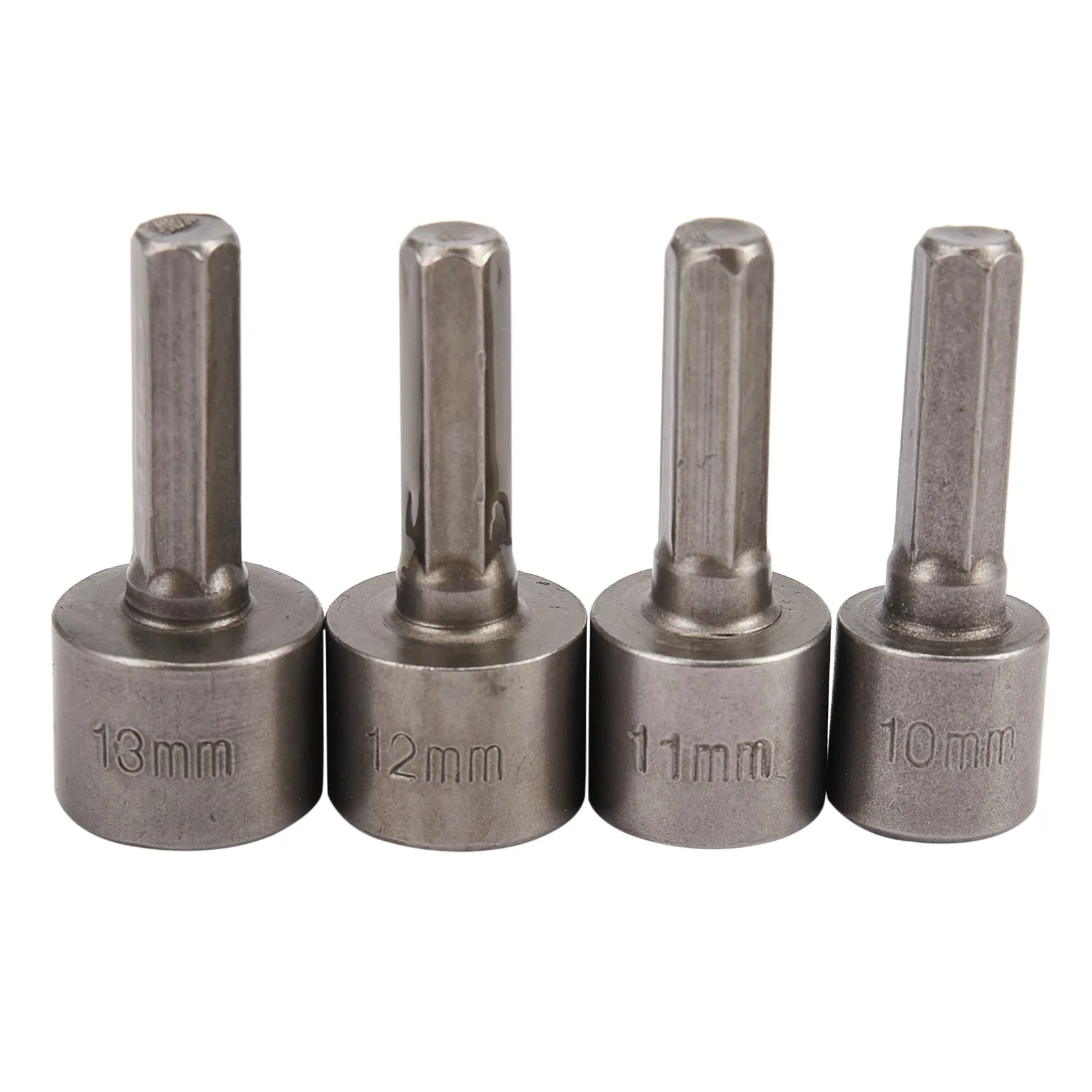 9pcs/set 5mm-13mm 1/4inch DIY Hex Shank Socket Sleeve Nozzles Nut Driver Bit Set Drill Bit Adapter for Woodworking Power Tool