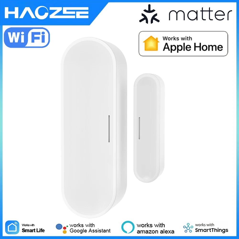 Tuya Matter Thread Door Window Sensor USB Powered Smart Home Wireless Detector Work With HomeKit Alexa Google Home SmartThings