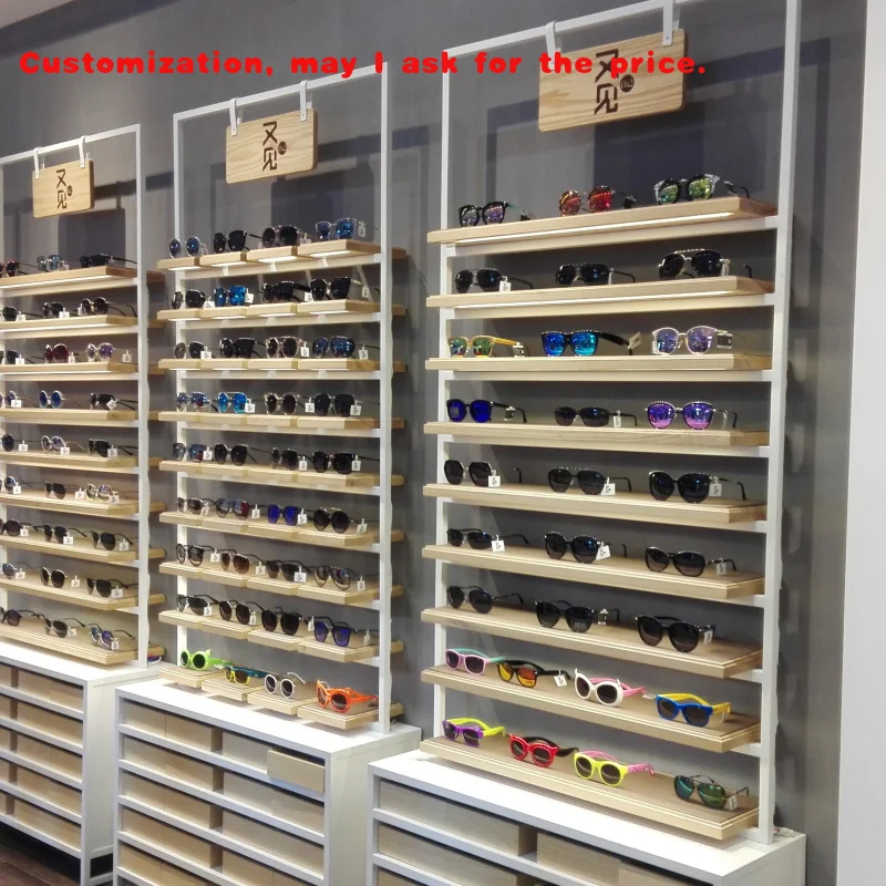 

custom.Fashion Storage Drawer Eyewear Glass Cabinet Optical Shop Wall Display Sunglasses Stand Showcase Eyewear Display Rack Wal