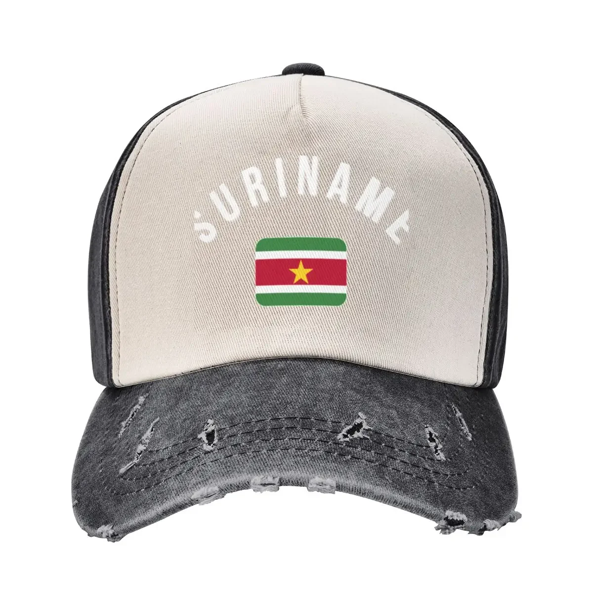 

Suriname Flag Baseball Cap golf hat genuine fishing caps man custom Hat Sunscreen Male Women's