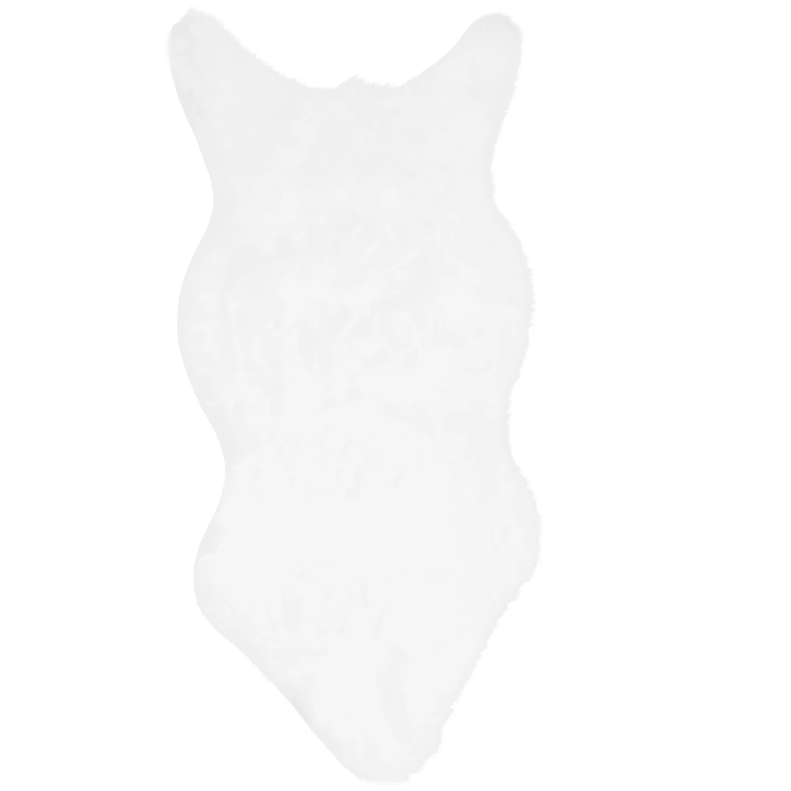 

Thick Imitation Wool Seat Pad for Living Room Bedroom Small White Beige Cushion Modern Area Rug Neutral Colors Warm Winter