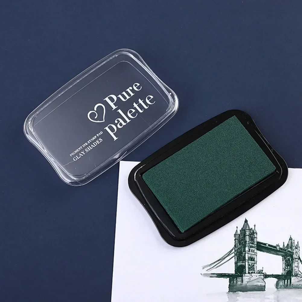 Contenuto della confezione Mm Solid Ink Pad Stamp artigianato fai da te spugna di plastica viola nera Mm deviazione della misurazione manuale