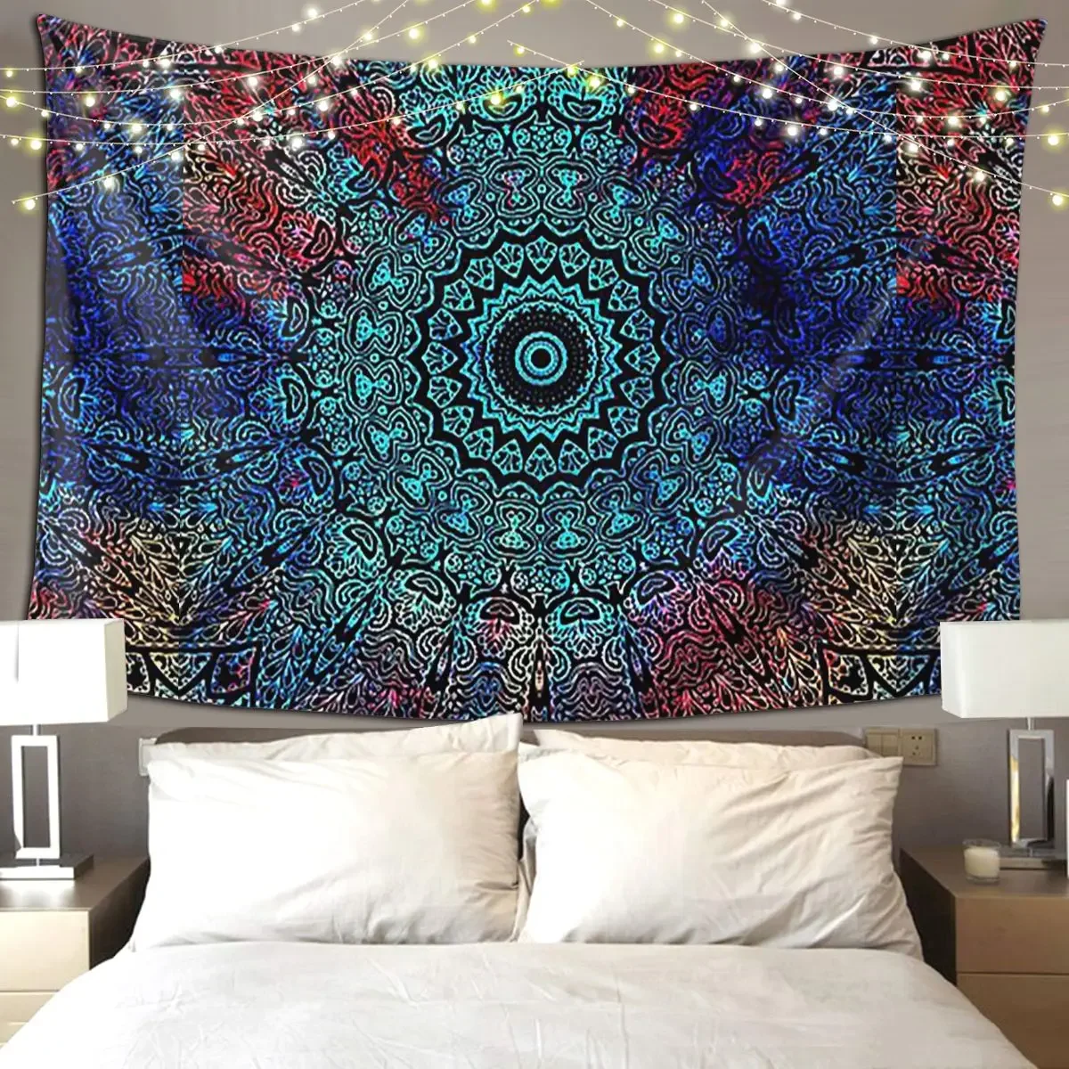 Bohemian Passion Mandala Zen Yoga Meditation Tapestry Funny Wall Hanging Home Decor Tapestries for Living Room Bedroom Dorm Room