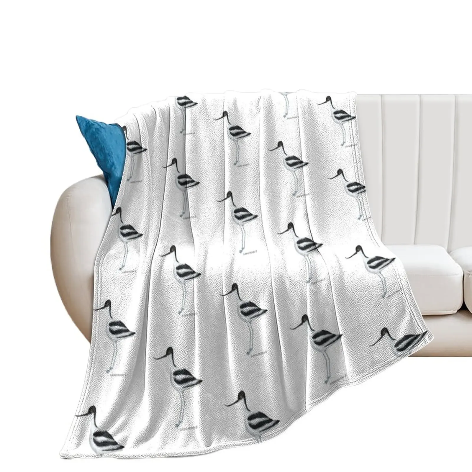 Avocet Throw Blanket Softest Loose Furry Cute Plaid Blankets