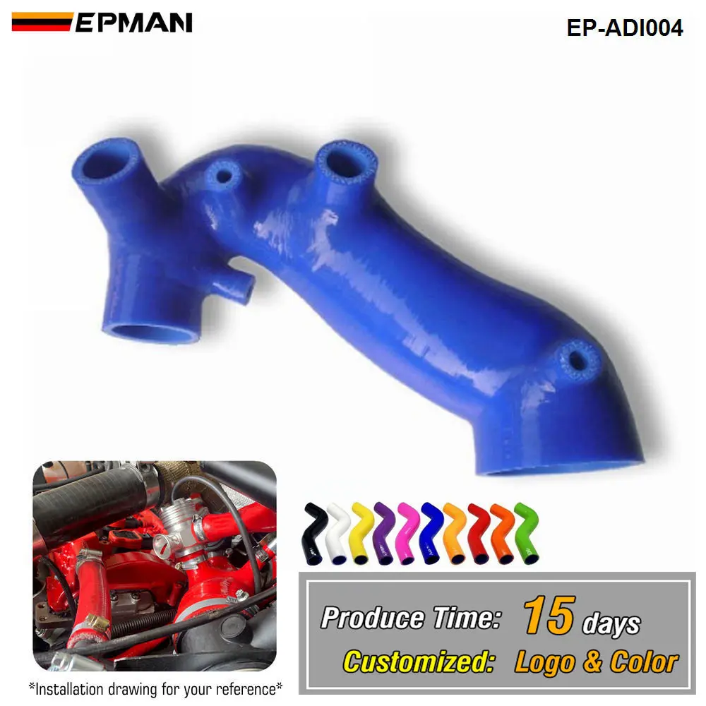 EPMAN SILICONE AIR INTAKE INDUCTION HOSE PIPE for Audi A4 1.8T Avant B6/B7 EP-ADI004