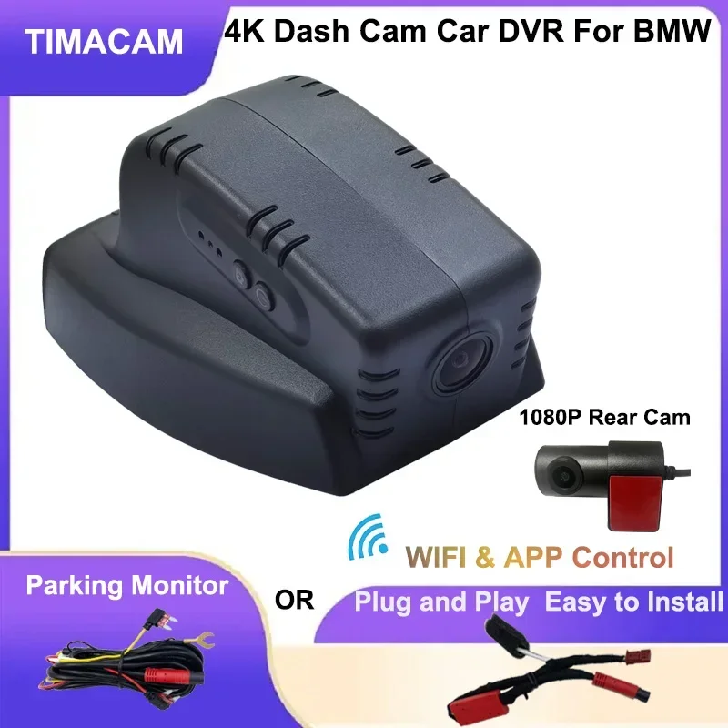 

Wifi Dash Cam 4K Front and Rear Camera for BMW E90 E91 E92 E93 E81 E82 E87 E88 E60 E61 E65 E66 X1 E84 X5 E70 X6 E71 E72 Car DVR