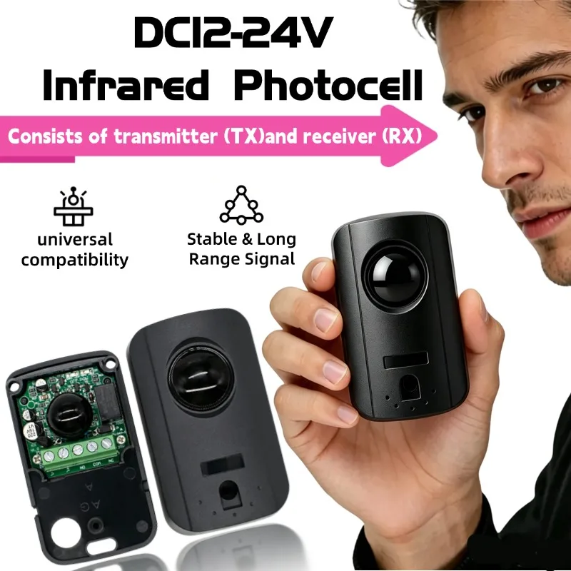 sensor-de-seguranca-infravermelho-automatico-para-portoes-e-portas-deslizantes-e-de-abrir-dc12v-24v