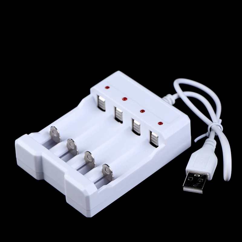 USB Output Battery Charger 4 Slot Adapter For AA / AAA Battery Quick Charge