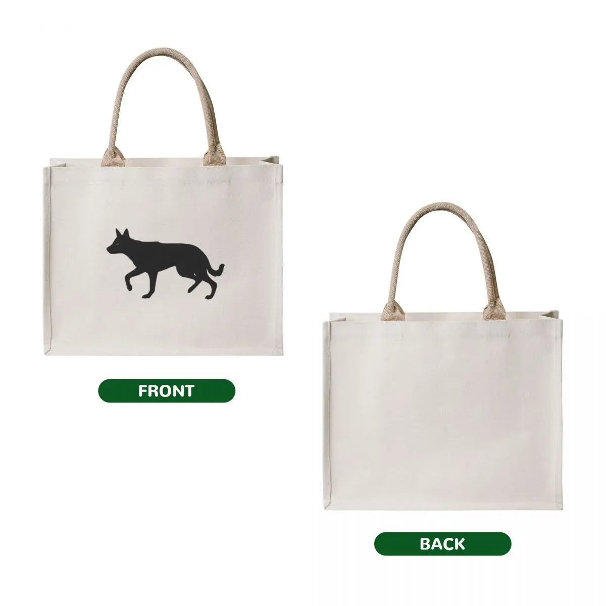 Australian Kelpie - Black - Herding Tote Bag cloth bag woman Candy bags reusable shopping bag Woman shopper