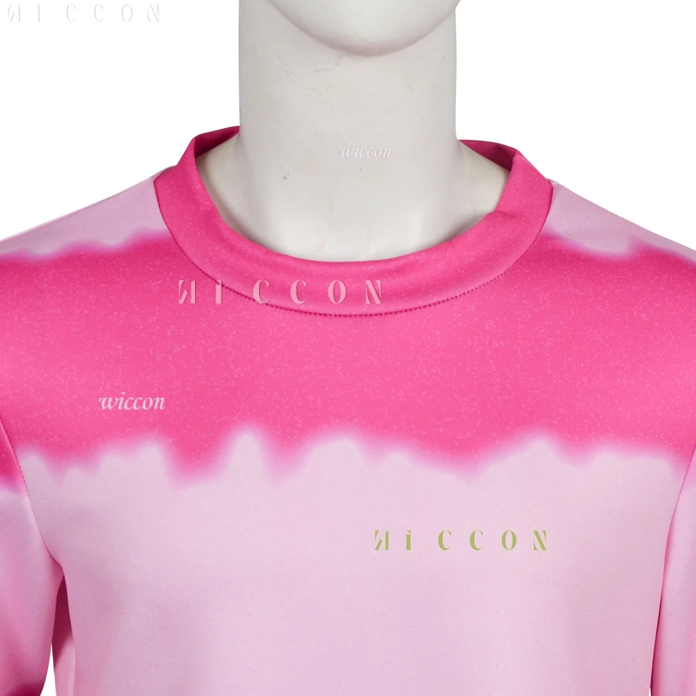 K팝 베이비 사자 보이즈 데몬 헌터 코스프레 상의 바지 코스프레 모자 가발 핑크 롤플레잉 코스튬 할로윈 그룹 의상 귀여운 옷