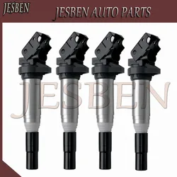4PCS 12137575010 Ignition Coil For CITROEN BERLINGO C3 C4 Grand Picasso C5 DS3 DS4 1.4 1.6 MINI CLUBMAN Cooper R55 R56 R57 R60