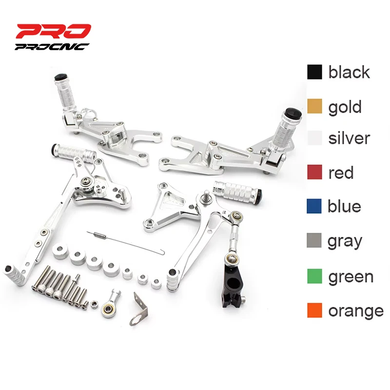 

For Benelli Tnt125 Tnt 125 2016 - 2020 Motorcycle Rearset Footrest Cnc Aluminum Alloy Rear Set Footpeg Pedal Foot Pegs New