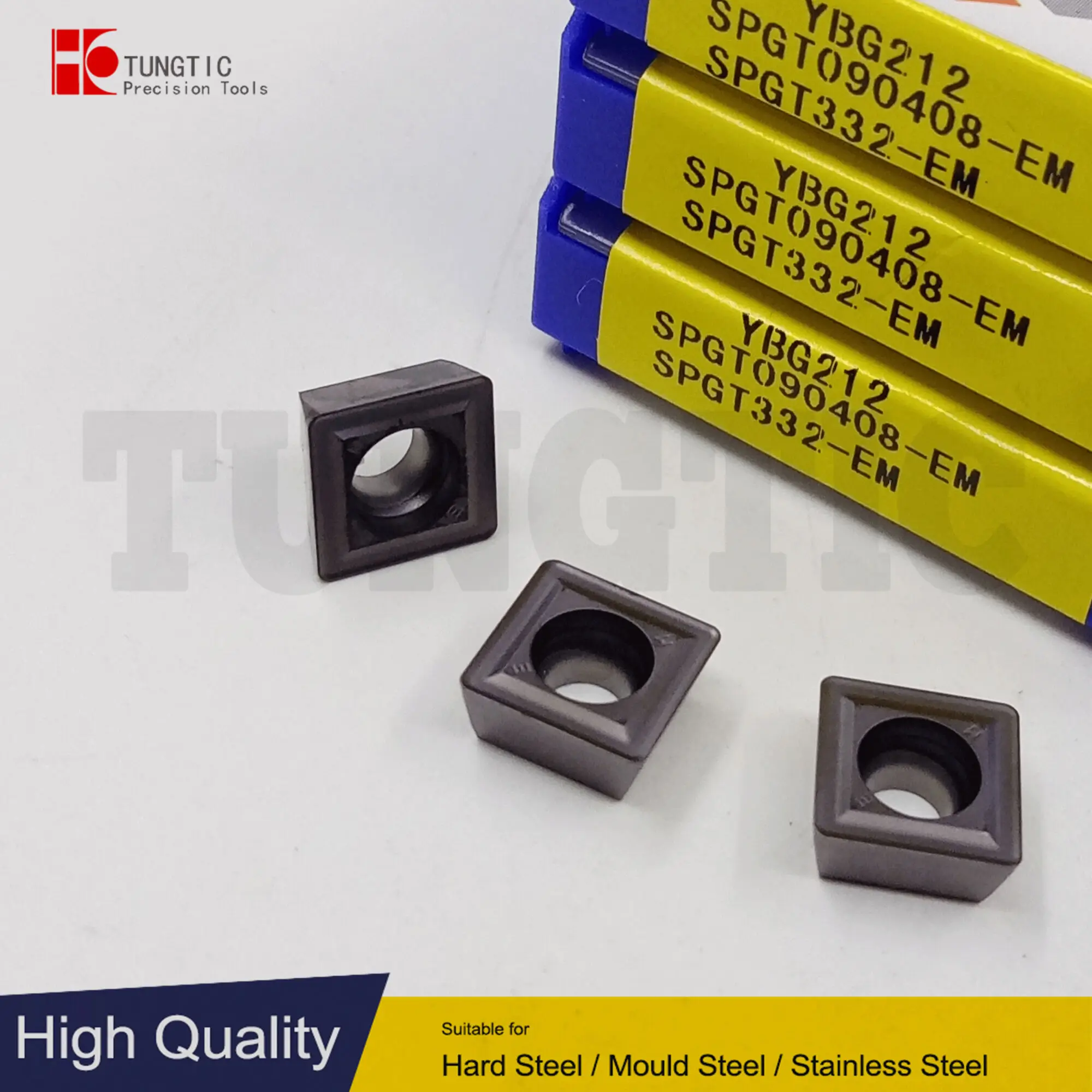 

Фрезерные Вставки SPGT090408-EM YBG212 YBG205, карбидная фреза для CNC SPGT 090408-EM