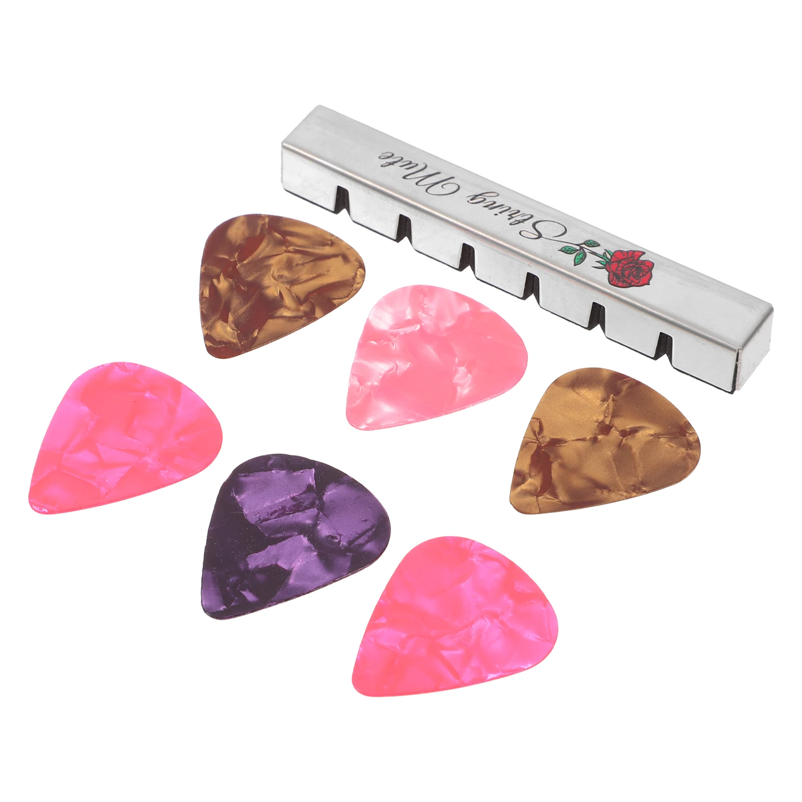 

1 Set Mute Clip Stainless Steel Accessory Folk Guitar Home Use Noise Reduction Mute Guitar Tool Sordine String