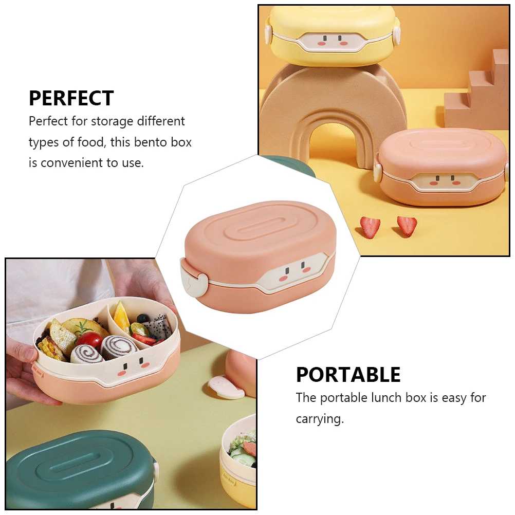 

Portable Lunch Storage Container Reusable Microwave Safe PP Material Lightweight for Office School Travel Use