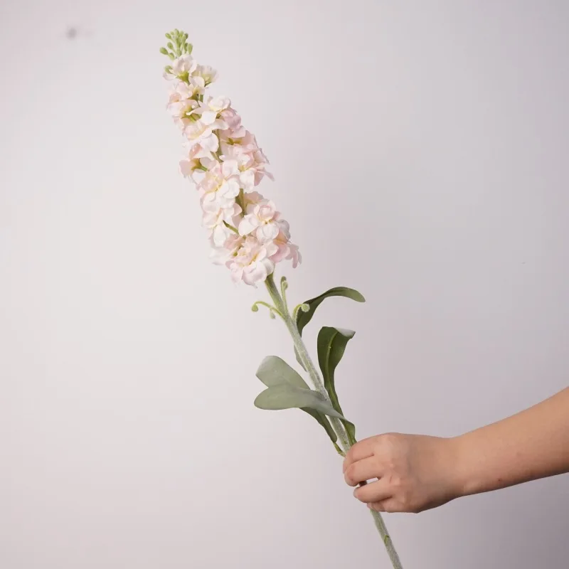 3 Stücke Feuchtigkeitsspendende Violette Kunstblumen Heimdekoration Echt Wirkende Hyazinthe Hochzeitsdekoration Blumenarrangement Großer Delphinium – Detail 12