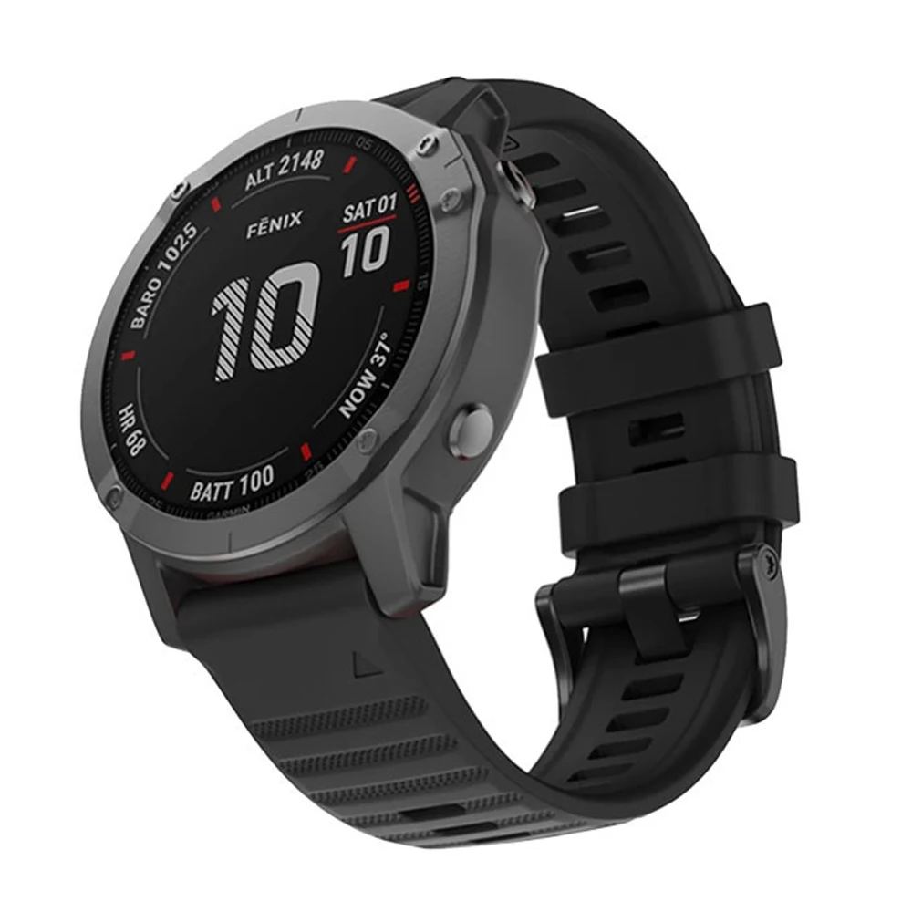 22 26Mm อย่างเป็นทางการ Quickfit สายนาฬิกาสำหรับ Garmin Fenix 6X/7X/5X/3ซิลิโคนสายรัดสำหรับ Fenix 6/7/5/945/935 Smartwatch อุปกรณ์เสริม