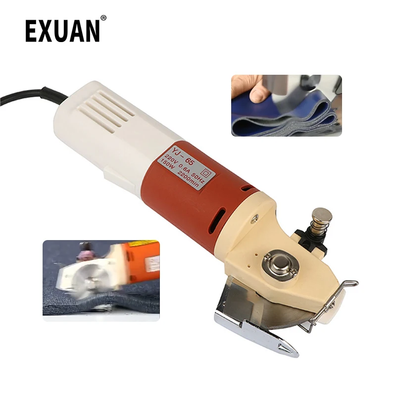 Small Portable Electric Cutting Machine Handheld Cloth Cutting Machine Charge Cloth Cutting Round Knife Machine