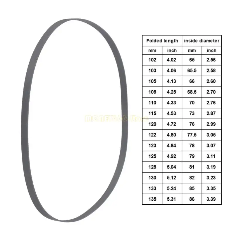 F62c износостойкий 4 -миллиметровый плоский ремень для трансмиссии для классического магнитного плеера легко заменить