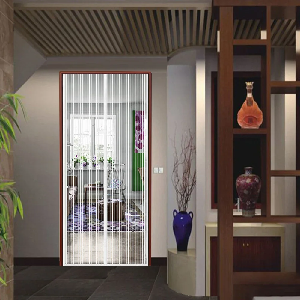 Magnetic Anti-Mosquito Net Pet and Kid Friendly Summer Mosquito Net Curtain Fly Screen Mesh Balcony Living Room