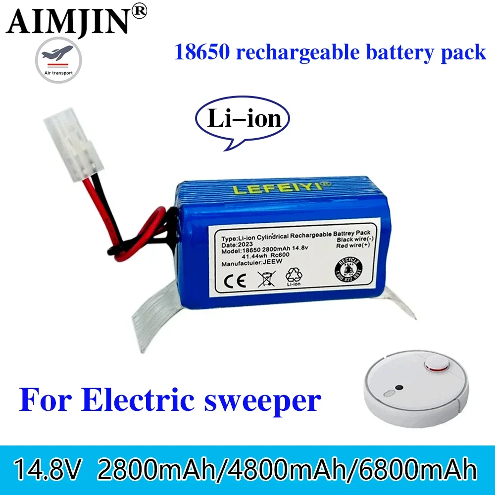 

14.8v 2.8/4.8/6.8Ah Li-ion battery Da Tian Gong plug For Rowenta Tefal Explorer Serie 20 40 60 Robot Vacuum Cleaner Battery