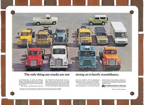 METAL SIGN - 1970 International Trucks - 10x14 Inches