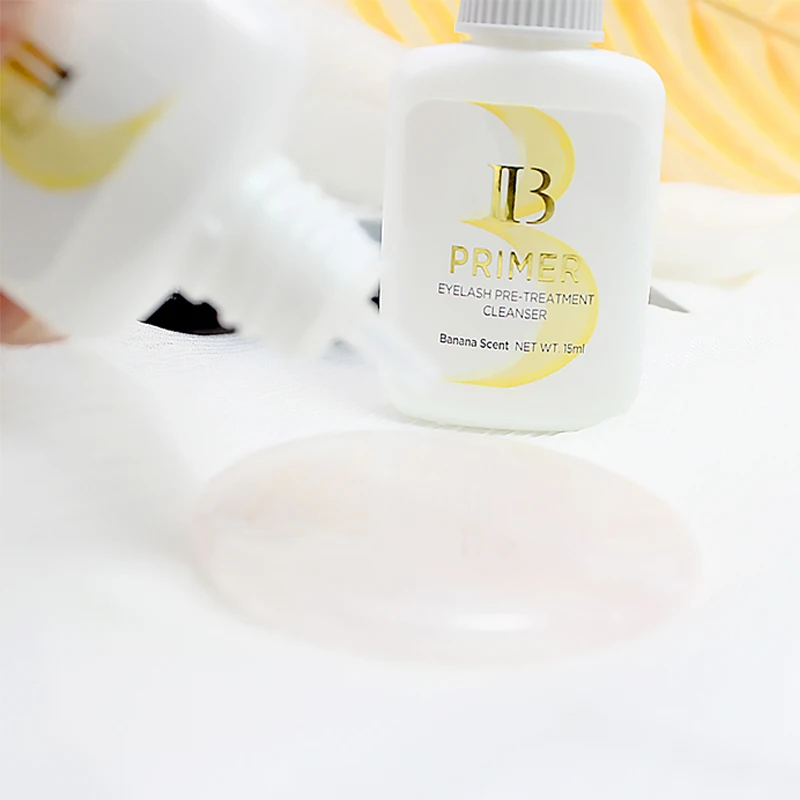 1 Bottle IBeauty Eyelash Primer Banana Scented Used on Roots of False Eyelashes Extension 15ml Make Eyelash Glue Stronger Health