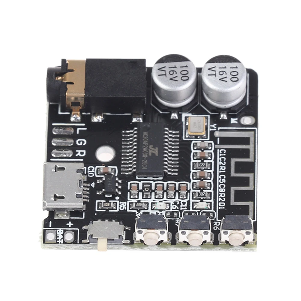 VHM-314 V.20 MP3 Bluetooth 5.0 Audio Receiving and Decoding Board Wireless Stereo Car Audio Amplifier Module 3.7-5V