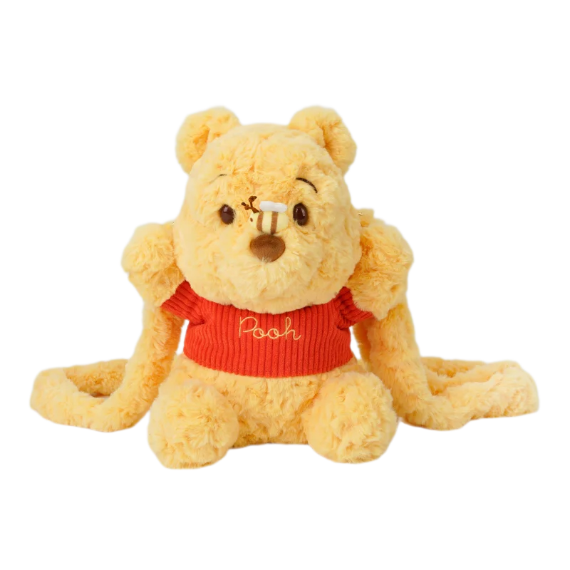 حقيبة ظهر ديزني الرسمية من القطيفة على شكل وعاء العسل-Lotso Chip Dale Pooh حقيبة ظهر متعددة الوظائف للفتيات هدية على طراز Ins #6