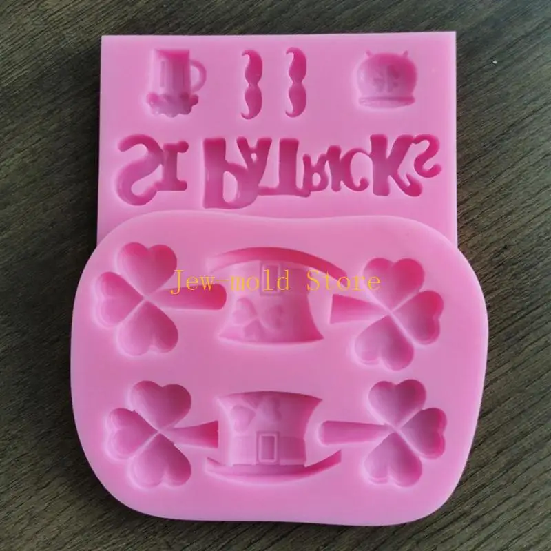 

C71B 2Pcs Three-leaf Flower Hat Candy Dessert Molds Cupcake Decorations Baking Tool