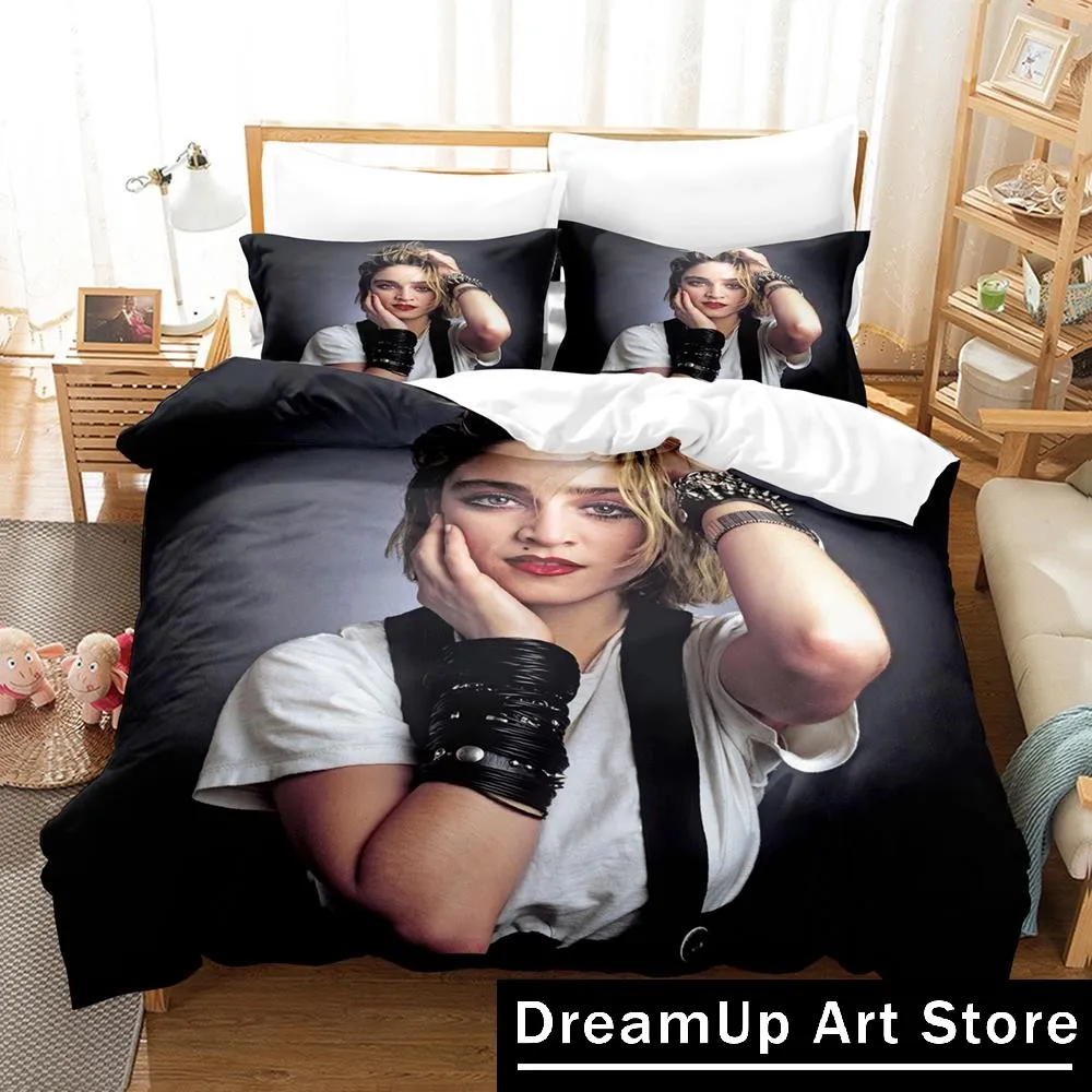 Singer Madonna Bedding Set Single Twin Full Queen King Size Bed Set Adult Kid Bedroom Duvetcover Sets 3D New Bed Sheet Set