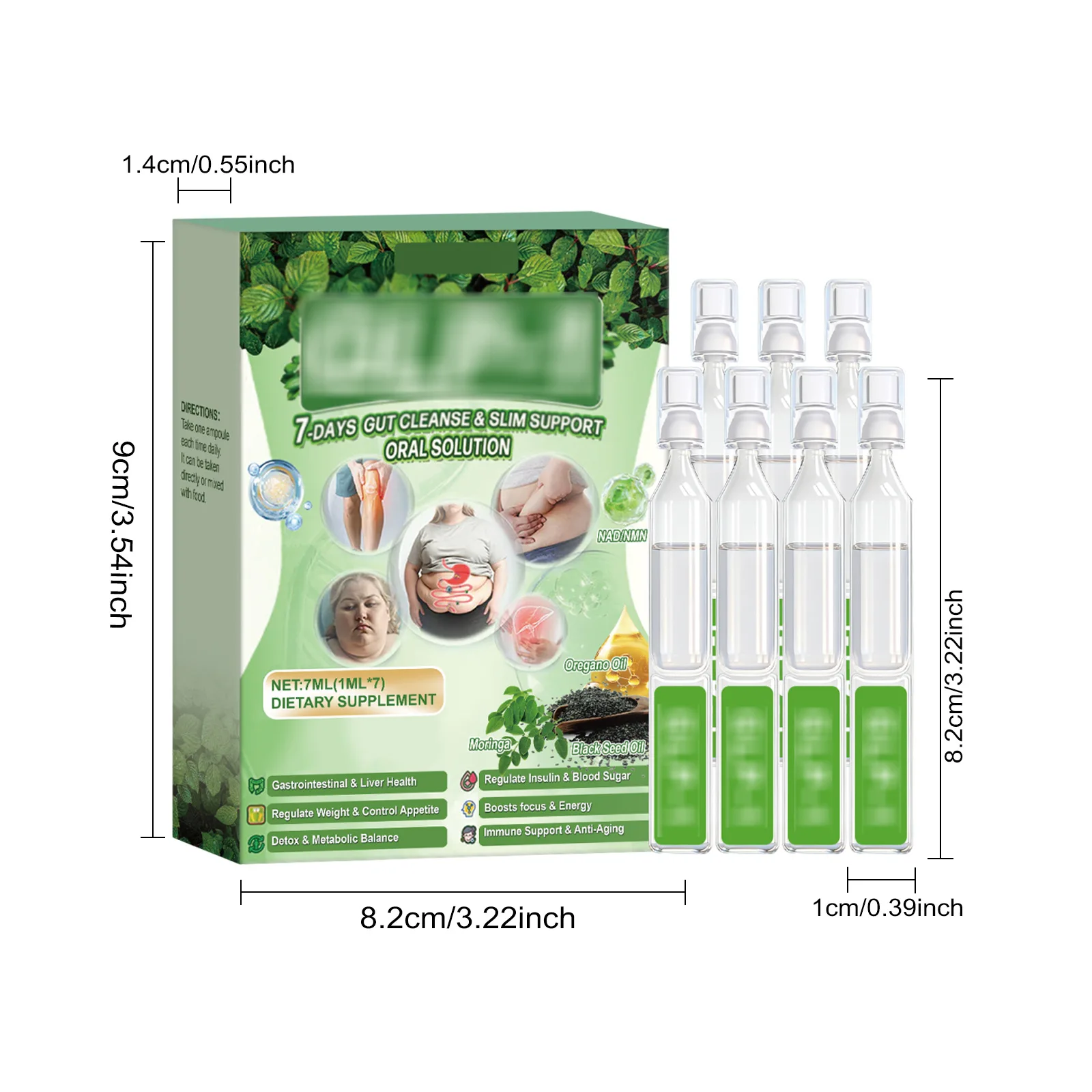 Slimming Drops Burn Fat Detox Promote Intestinal Digestion Maintain Blood Sugar Balance Stimulate Metabolism Weight Loss Drops