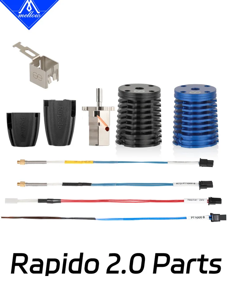 

Mellow Genuine Phaetus Rapido 2.0 HF/UHF Spare Parts Heating Block Hot End Silicone Socks