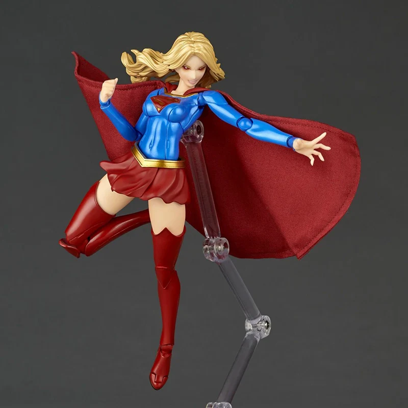 W magazynie KAIYODO 1/12 Revoltech AMAZING YAMAGUCHI DC Supergirl PVC 16CM Anime Action Figures Model Collection Toy