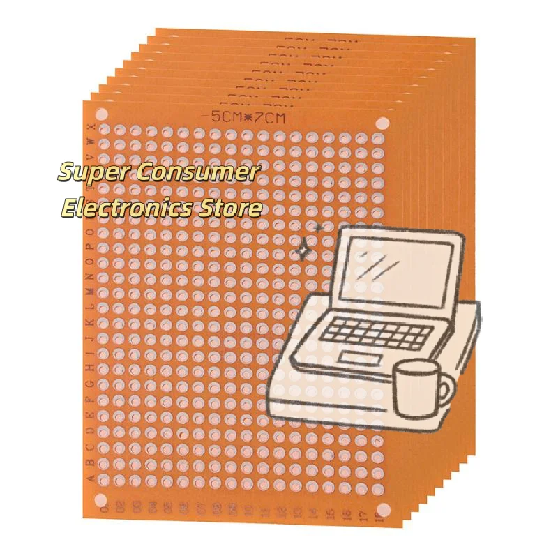 10PCS Accurate Drilling 432-Hole PCB Prototype Kit Protoboard Circuit Test Perfboard for Professional Use