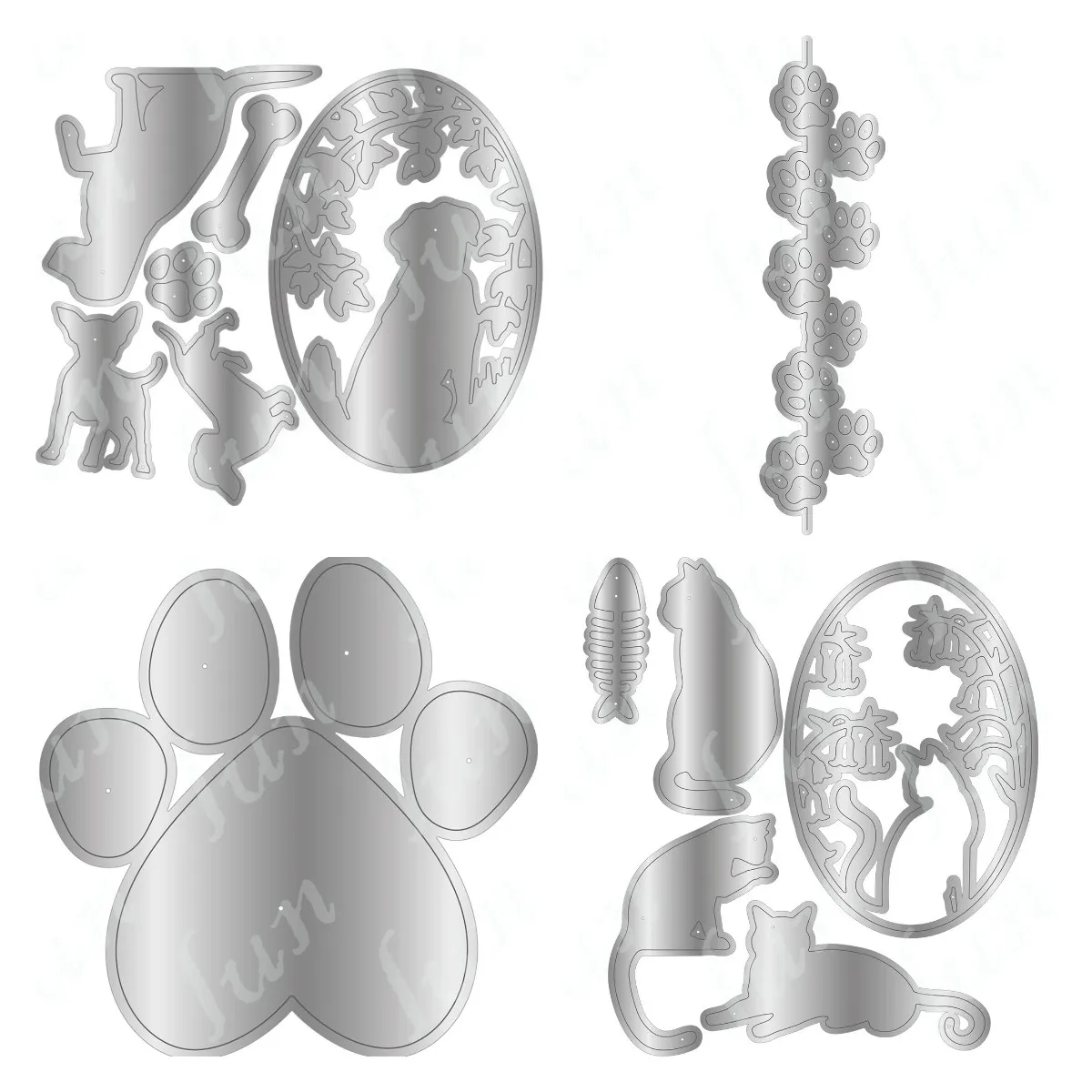 

Cat Paw Metal Cutting Dies Stencils for DIY Scrapbooking Album Making Paper Card Embossing New Die Cut Decoration