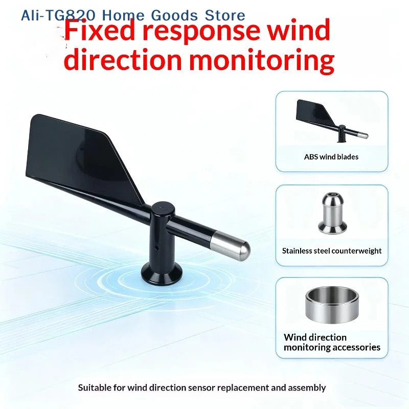 Anemometer Tail Fin Accessories For Wind Direction Indicator With High Precision Measurement Reliable Sensor Part Plastic End