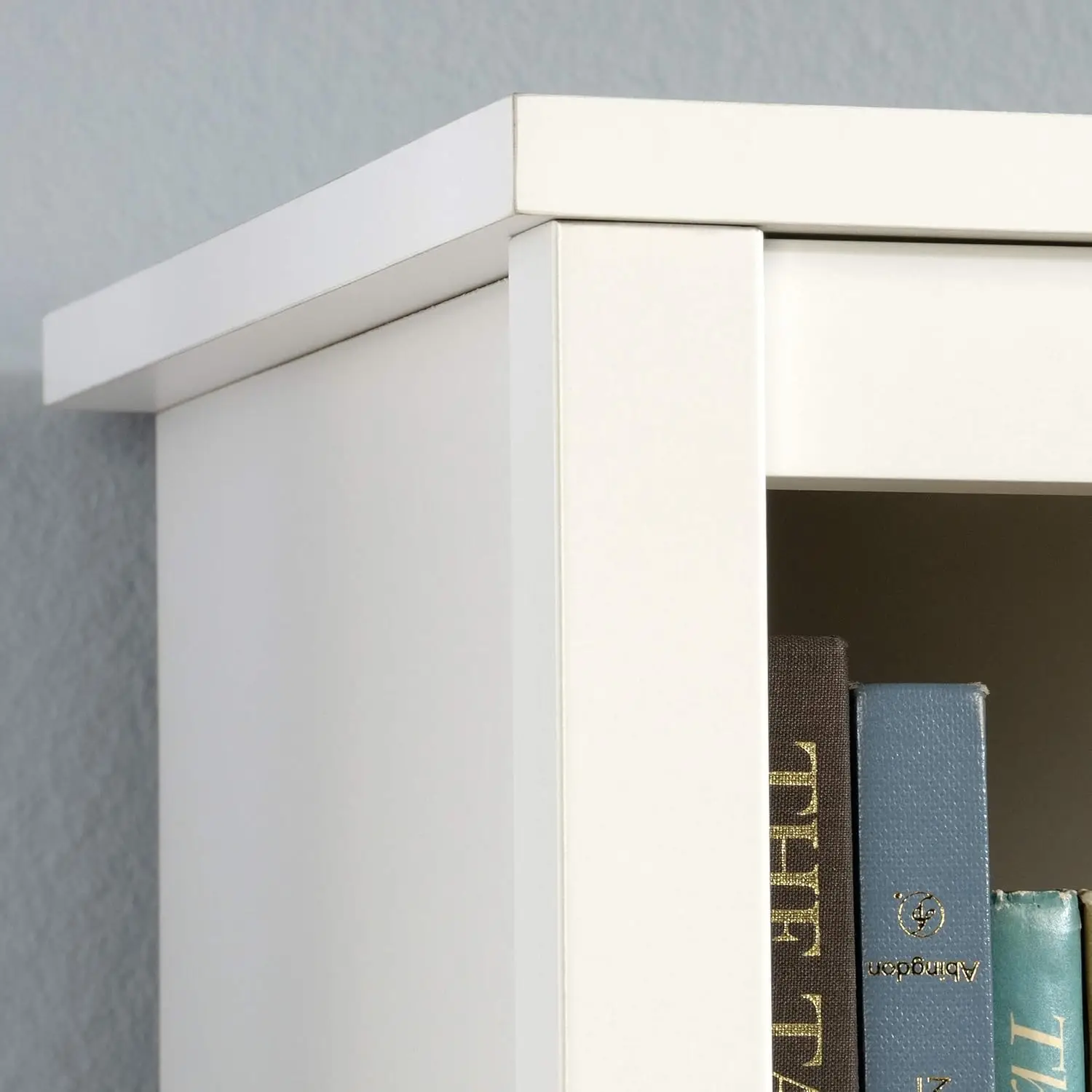 Estante para livros Cottage Road, estante com armazenamento, estante para biblioteca com portas e prateleiras ajustáveis, em acabamento branco suave